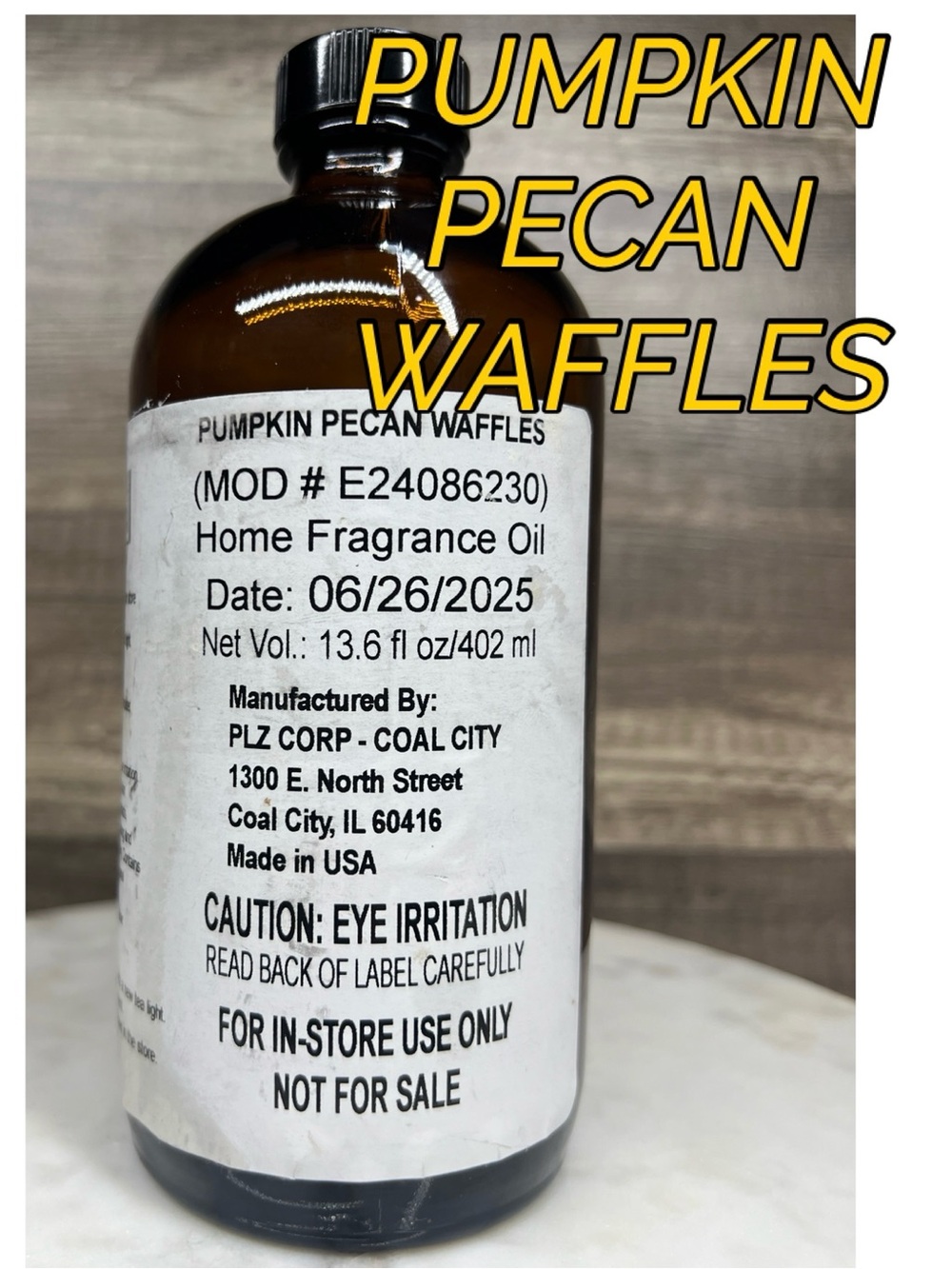 Bath & Body Works Home Fragrance Oil Pumpkin Pecan Waffles  -Diffuser Oil